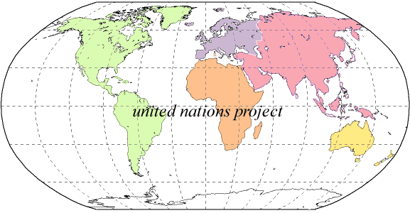 united nations project continent map